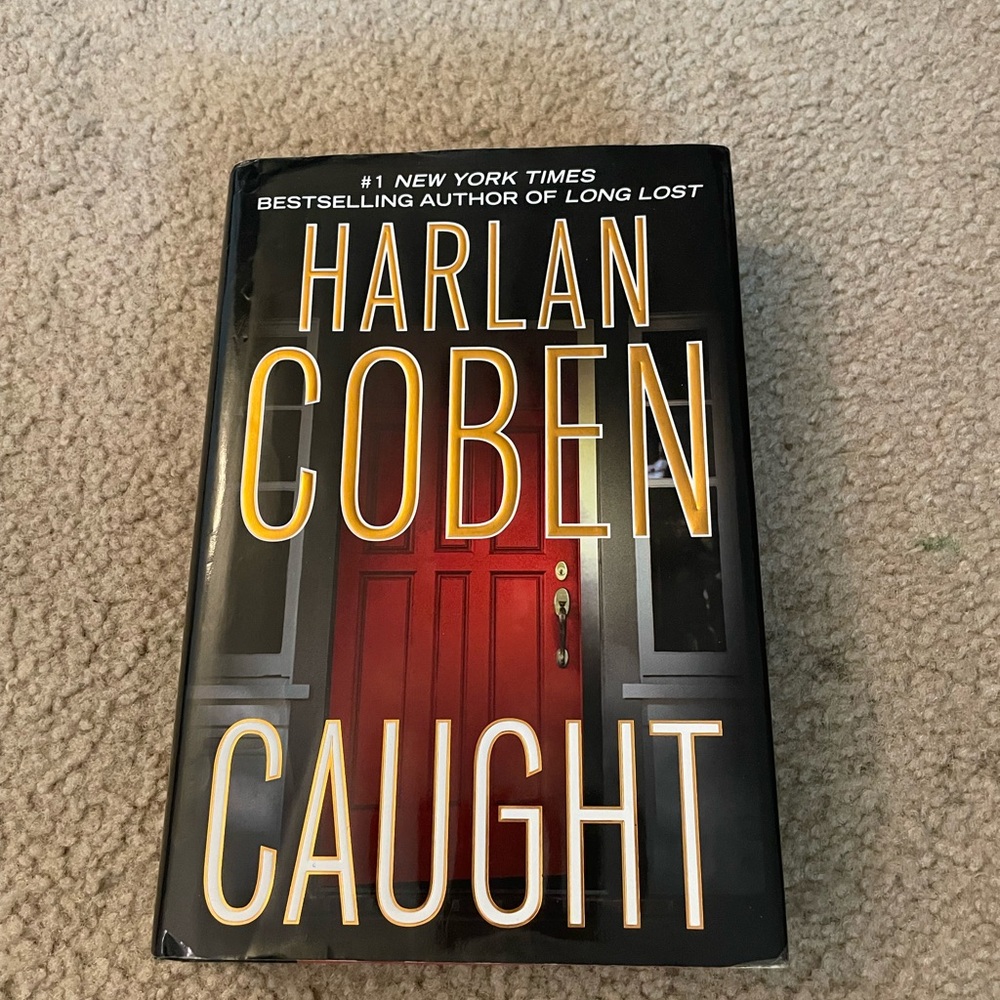 Harlan Coben "Caught" Hardcover with Red Door Cover